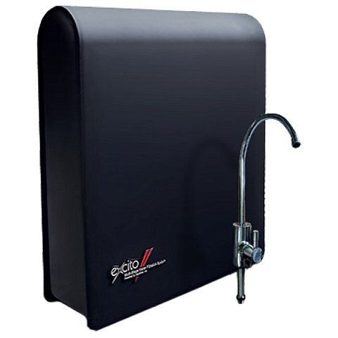 Проточний фільтр питної води Aquafilter EXCITO-B з капілярною мембраною в закритому корпусі з краном питної води - фото