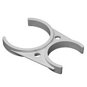 Двойной хомут DC2500W для соединения корпуса мембраны c постфильтром - фото