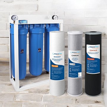 Трехступенчатый фильтр удаления сероводорода Aquafilter 20ВВ Centaur - фото