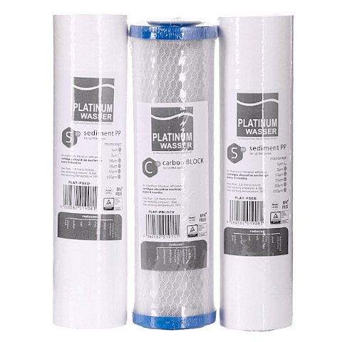 Набор картриджей Platinum Wasser для осмоса (1-2-3) - фото