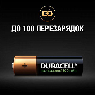 Аккумулятор Duracell Recharge AA 1300 мА·ч 4 шт - фото