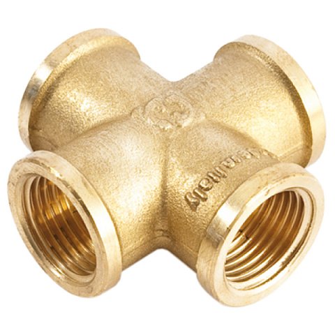 Хрестовина латунна General Fittings 1''ВР - фото